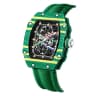 Carbon fiber pattern - nylon strap - green case green dial green strap