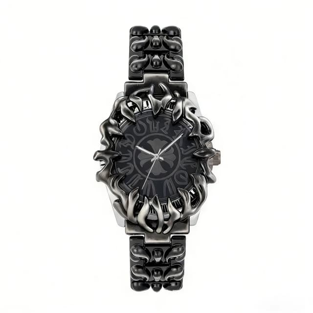 Millennium Alien Claw Watch Men's Retro Y2K Cro Iris Flower European and American Cross-Border Hot Item