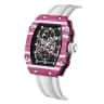 Carbon fiber pattern-nylon belt-powder shell pink belt