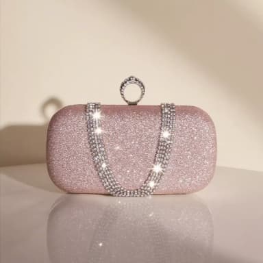Evening Clutch for Women, Socialite Shiny Elegant Dress Small Evening Bag with Diamonds