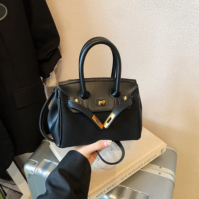 Autumn and Winter Retro Melard Brown Bag for Women  New Versatile Crossbody Bag Handbag Platinum Bag Small Tote Bag