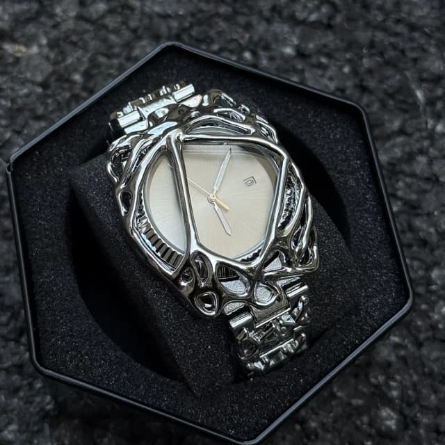 Millennium Y2K Watch Men's Spider Web Alabaster European and American High-End Waterproof Cross-Border Popular Men's Watch
