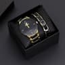 Men's Watch + cool gold bracelet + box
