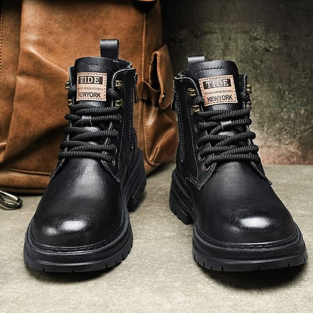 Men’s Casual Non-slip Wear-resistant High-top Martin Boots