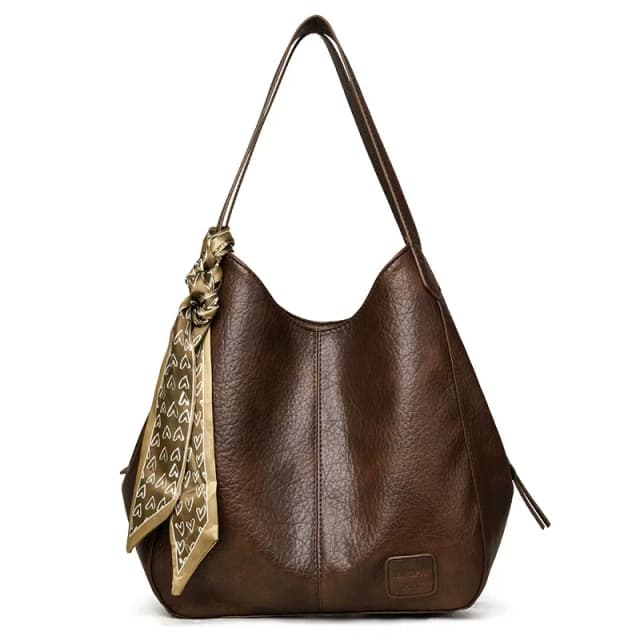 Cross-border women's handbag  new vintage tote large-capacity tote bag women's soft leather crossbody shoulder bag
