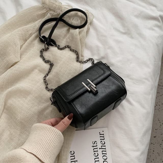 Ins Super Popular Retro Bag Small Bag Women's  New Fashionable Korean Style All-match Texturized Crossbody Bag Fashionable Small Square Bag