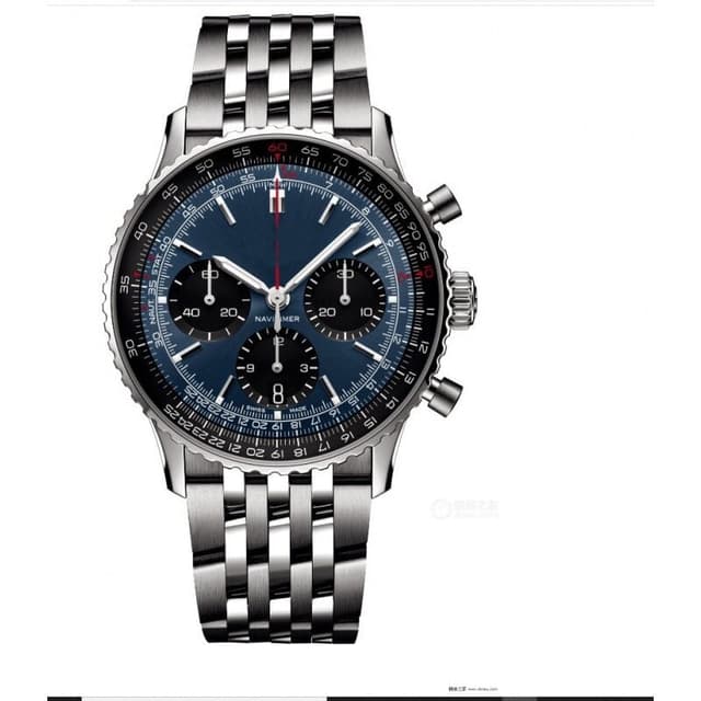 cross-border new men's business quartz 6-pin full-function belt watch