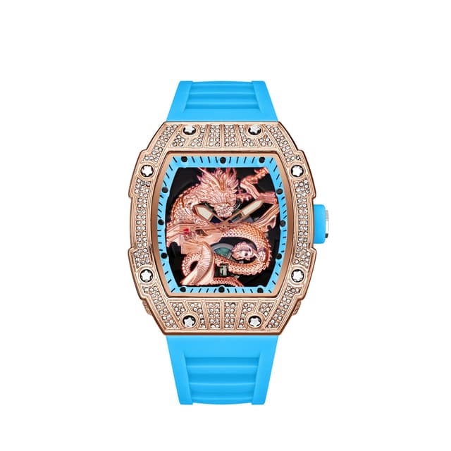 Zido Brand Casual Fashion Classy Cut Out Fully Automatic Quartz Luminous Waterproof Barrel Shaped Men's Watch Great Wall