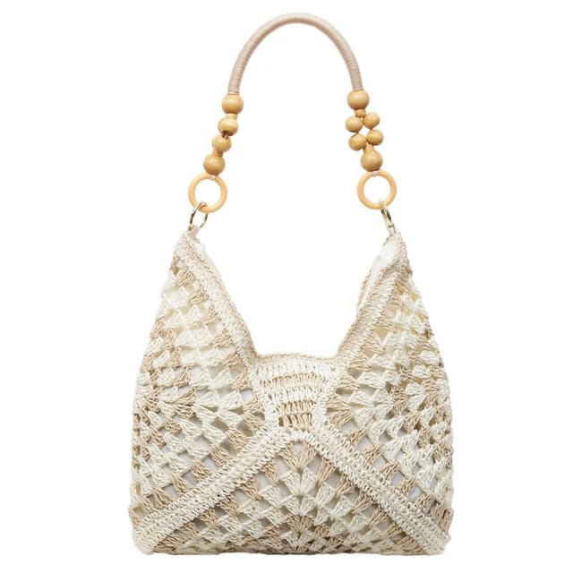 Super Popular Instagram-Style Lazy Woven Straw Bag for Women, Large Capacity Bohemian Style Beach Bag for Seaside Vacation