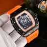 Black shell with orange band