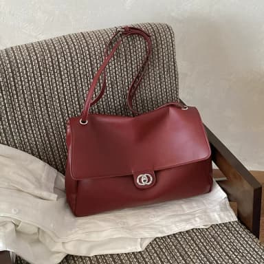 Niche Old Money Style Soft Tote Bag for Women New Model Simple Large Capacity Commuter Shoulder Crossbody Bag