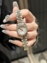6601 rose white steel belt (solid stainless steel watch strap)