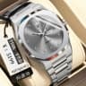 830 silver shell gray surface steel belt model
