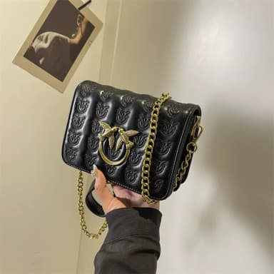 Fashionable Versatile Women's Niche Crossbody Bag with a High-End Feel, Chain Shoulder Bag Bags Swallow