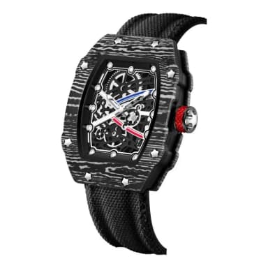 Cross-Border Popular Watch, Ultra-Thin Barrel-Shaped Nylon Strap, Trendy Men's Watch, Quartz Watch, Brand New Men's Watch