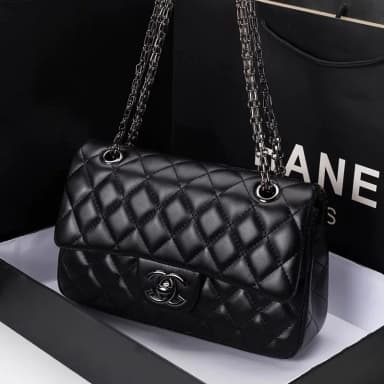 New Model Genuine Leather Cf Chain Bag, Chanel-Style Single Shoulder Crossbody Bag, Fashionable and Versatile Bag