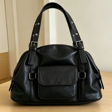 Korean Niche Instagram Retro Soft Leather Large-Capacity Motorcycle Bag, Fashionable Versatile Shoulder Handbag, Crossbody Tote Bag