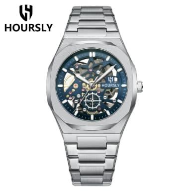European and American Best-Selling Cross-Border Watches for Men, Hoursly Brand Waterproof Wristwatch, Stainless Steel Quartz Watch