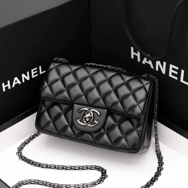 New Model Genuine Leather Cf Chain Bag, Chanel-Style Single Shoulder Crossbody Bag, Fashionable and Versatile Bag