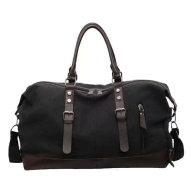 Retro Large-Capacity Travel Bag, Unisex Canvas Handbag, Fitness Yoga Bag, Fashionable Commuter Bag