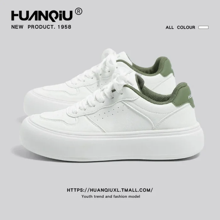 Universal Thick-Soled White Shoes for Men  Summer New Height-Increasing Shoes Men's Shoes Breathable Sports Casual Trendy Sneakers - Image 1
