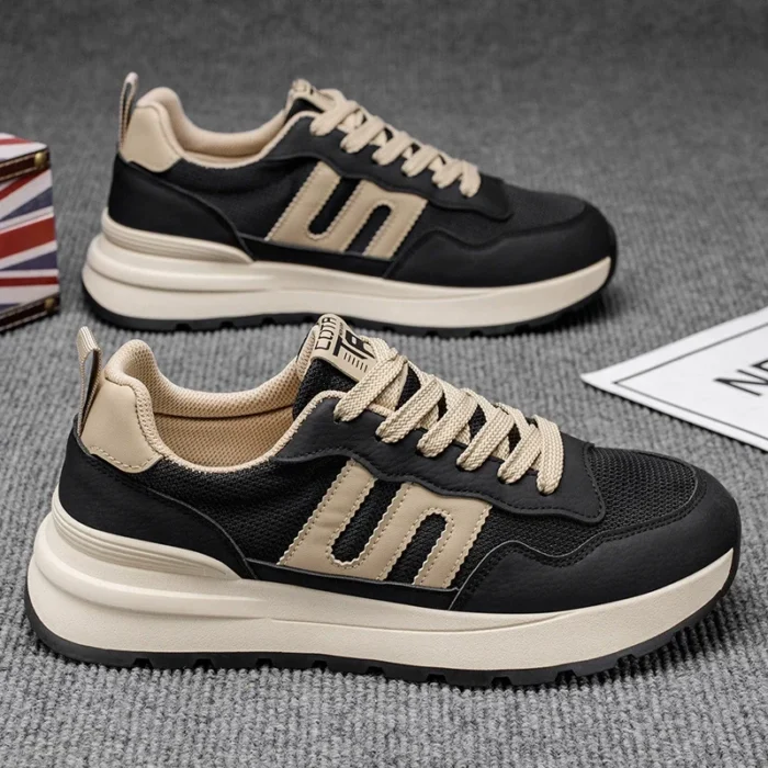 Men's Shoes New Summer Mesh Breathable Versatile Casual Sports Shoes Men's Running Thick-Soled Student Dad Shoes - Image 4