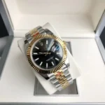 41mm Log Imitation Mechanical Running Second Movement Fully Automatic Solid Steel Belt Men's Watch Waterproof Luminous Watch Wholesa - Image 5