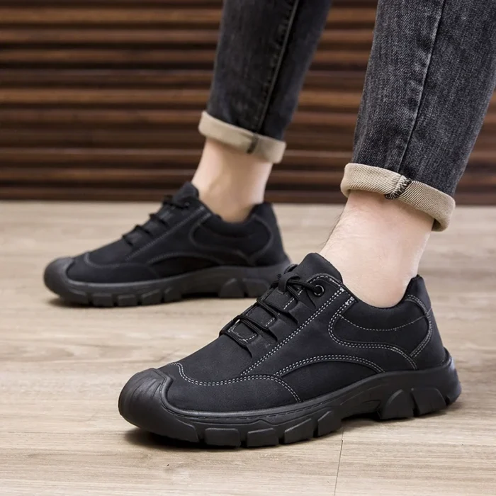 Spring New Sports Outdoor Men's Shoes, Comfortable and Trendy Low-Cut Lace-Up, Breathable, Lightweight and Trendy Men's Work Shoes - Image 4