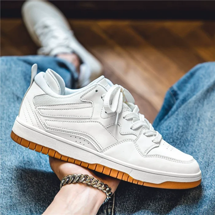 Four Seasons White Shoes Men's Casual All-match Trendy Brand Board Shoes dunk Dexu Sense Skateboard Spring and Autumn plus size Couple - Image 4