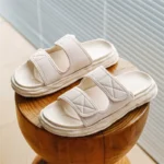 Outwear Men's Simple Comfortable Men's Solid Color Sandals and Slippers Summer Home Bedroom Internet-popular Creative Double Belt Soft Bottom - Image 4