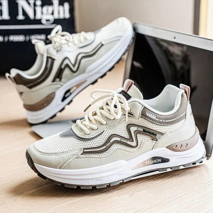 Men's Shoes Summer New Breathable Sandals Trendy Versatile Youth Hollow Mesh Shoes Casual Soft Sole Non-Slip Running Shoes - Image 5