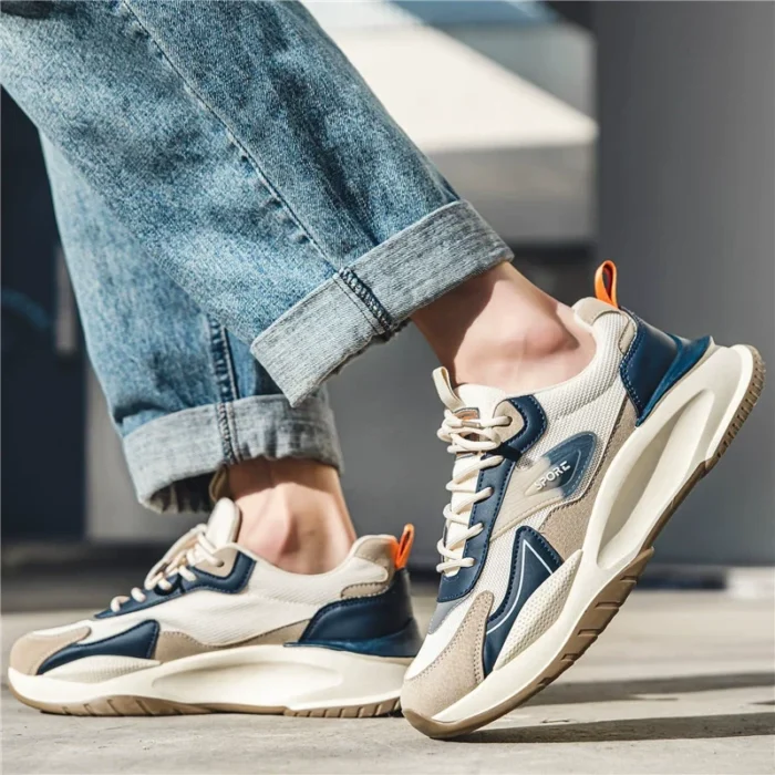 New Spring & Fall Thick-Soled Dad Shoes Men's Casual Versatile Sports Shoes Running Forrest Gump Retro Ins Trbottomy Shoes - Image 4