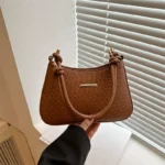 New Commuting Solid Color Underarm Bag Crossbody Bag Casual Fashion Shoulder Bag Spring Temperament Women's Handbag - Image 3