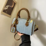 Denim Pillow Bag Women's Retro  New Fashion Handbag Casual Easiest for Match Commuting Shoulder Crossbody Bag - Image 2
