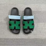 Summer New Slippers Women's Foreign Trade plus size All-match Thick Bottom One-word Velcro Solid Color European and American Casual Sandals Women - Image 3