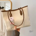 Elegant commuter textured handbag autumn and winter New versatile Korean style shoulder underarm bag elegant tote bag