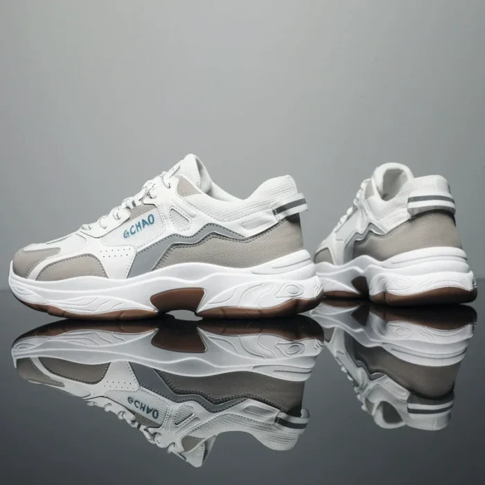 Men's shoes Spring Breathable  new trendy all-match deodorant thin mesh sports casual white sneakers fashion shoes - Image 5