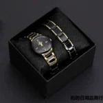 Couples wrist watch set couple watch men's and women's quartz watch steel strap couple watch suit - Image 4