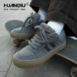 Universal Men's Board Shoes Gray Blue Bread Shoes Men's Spring Trendy Casual American All-match Slide Top-breaking Board Shoes - Image 2