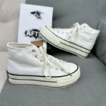 Thick-soled high-top wine red canvas shoes versatile retro  new spring and summer casual platform bottom heightening shoes - Image 3