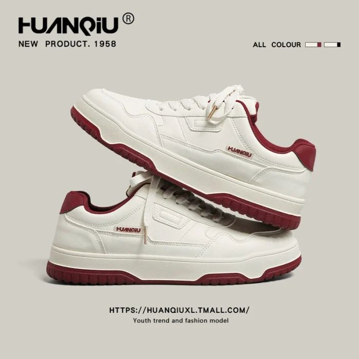 Spring New Thick Sole White Shoes Men's Niche All-match Korean Style Casual Sports Board Shoes for Men - Image 2