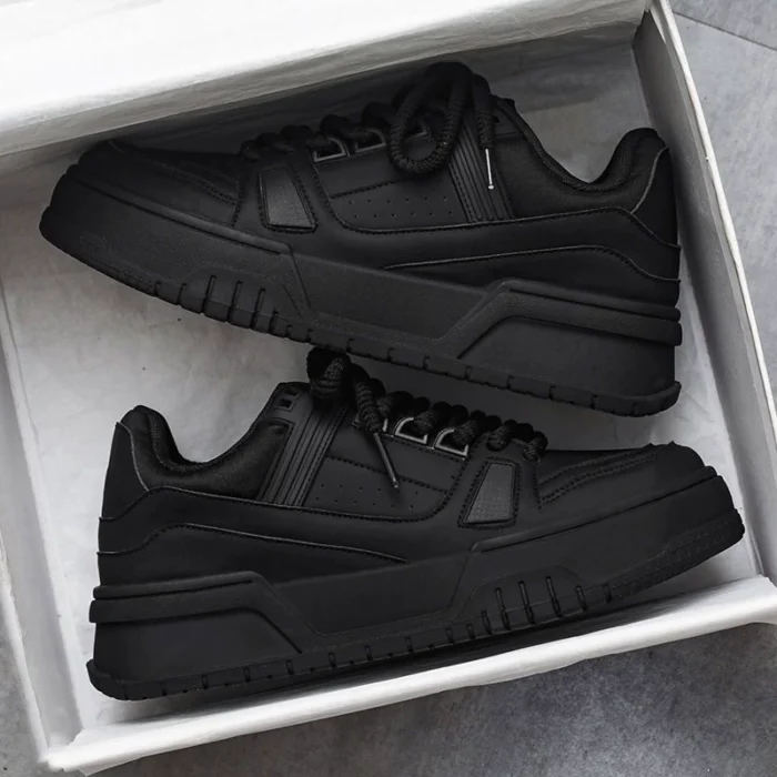 Men's Shoes Autumn New Breathable White Shoes Niche Design All-match Youth sneaker Platform Casual Board Shoes for Men - Image 1