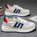 Men's Shoes New Summer Mesh Breathable Versatile Casual Sports Shoes Men's Running Thick-Soled Student Dad Shoes - Image 3