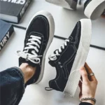 Men's Sneakers Summer  New Low-Top Sports Casual Youth Trendy Retro Thick-Soled Training Shoes Wholesale - Image 2