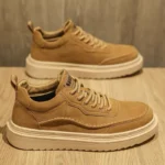 Men's Shoes 2025 Autumn New Men's Breathable Trbottomy Shoes Trbottomy Easiest for Match Thick-Soled Sports Shoes Casual Sneakers Leather Shoes - Image 3