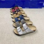 Foreign Trade  Autumn and Summer New Ladies Retro Boken Cork Slippers Trendy Women's Sandals and Slippers Couple's Beach Shoes - Image 3