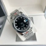 41mm Log Imitation Mechanical Running Second Movement Fully Automatic Solid Steel Belt Men's Watch Waterproof Luminous Watch Wholesa - Image 2