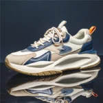 New Spring & Fall Thick-Soled Dad Shoes Men's Casual Versatile Sports Shoes Running Forrest Gump Retro Ins Trbottomy Shoes