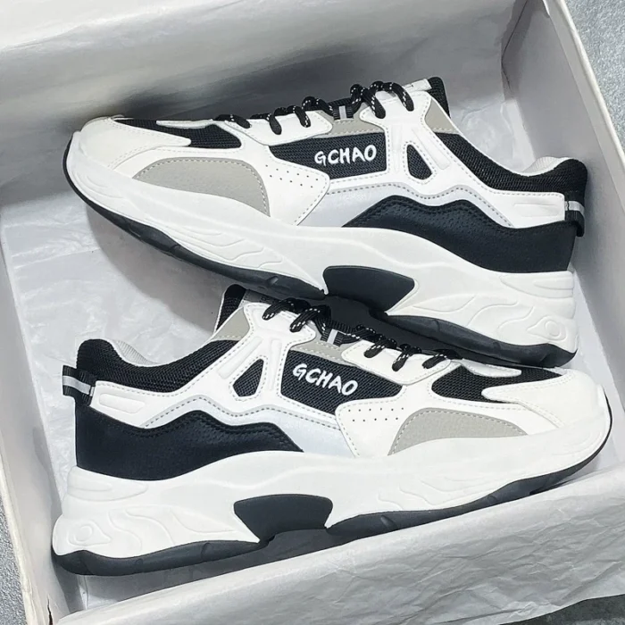 Men's shoes Spring Breathable  new trendy all-match deodorant thin mesh sports casual white sneakers fashion shoes - Image 4