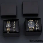Couples wrist watch set couple watch men's and women's quartz watch steel strap couple watch suit - Image 2